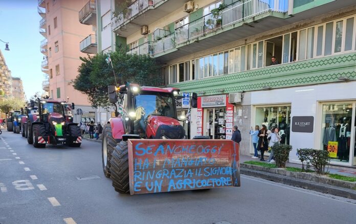 protesta agricoltori salerno