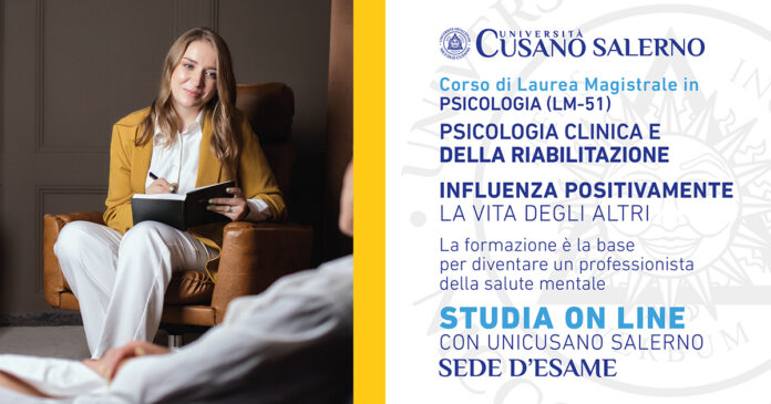 corso di laurea in Psicologia presso Unicusano Salerno